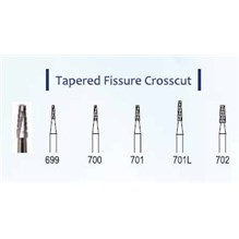#701L Cross Cut Taper Fissure Dental Bur