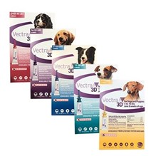 Vectra 3D Dogs and Puppies Red 95lb And Over Single Dose 36ct